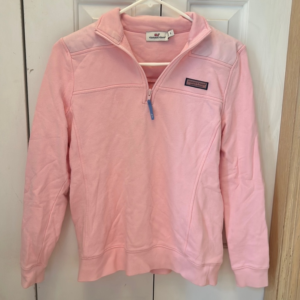 Pink Vineyard Vines 1/4 zip